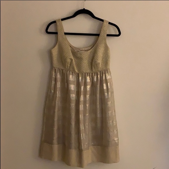 Diane Von Furstenberg Dresses & Skirts - Diane Von Furstenburg Dvf Metallic dress Sz 6